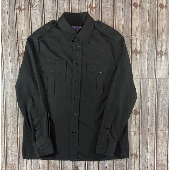 Ralph Lauren Purple Label Dresses & Skirts - Ralph Lauren Purple Label Raleigh Military Shirt Jac size 6 color black NWT $690